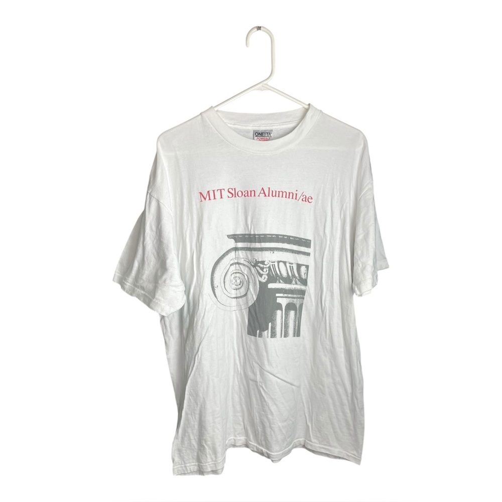 Vintage MIT Sloan Alumni/ae School of Management Shirt Column Capital XL